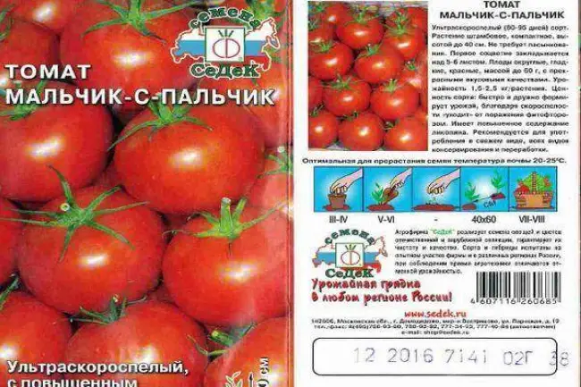 Томат Мальчик с пальчик — описание и характеристика сорта